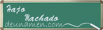 Hajo Machado Visitenkarte